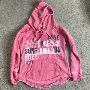 Women’s Roxy pink hoodie. Great condition size M